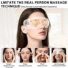 Eye Massager with Heat & Vibration – 5 Massage Modes, Bluetooth Music, Adjustable Headband, USB Rechargeable - Green